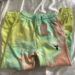 PlayboyxMissguided Tie Dye Joggers